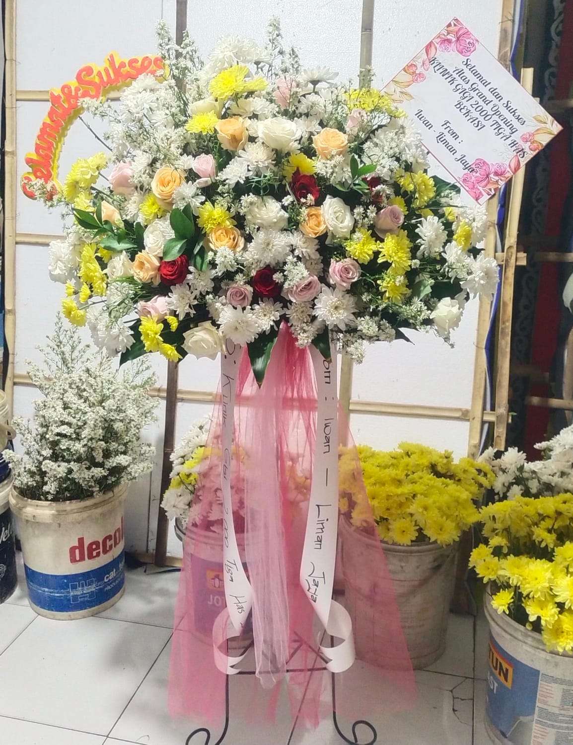 Standing flowers sukses